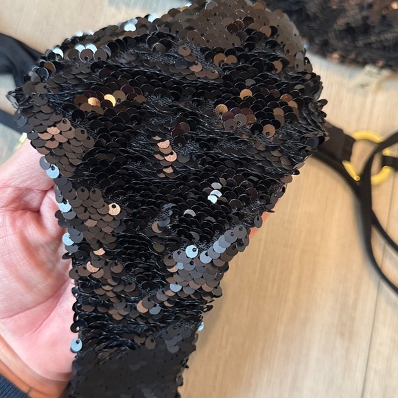 Black Sequin Beach Bunny Bikini - Picture 4 of 6